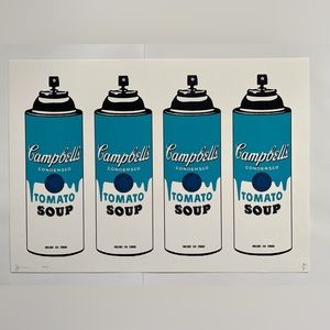 4 Tomato Spray B by Death NYC, Warhol, Campbell Soup, Street Art, Pop Art